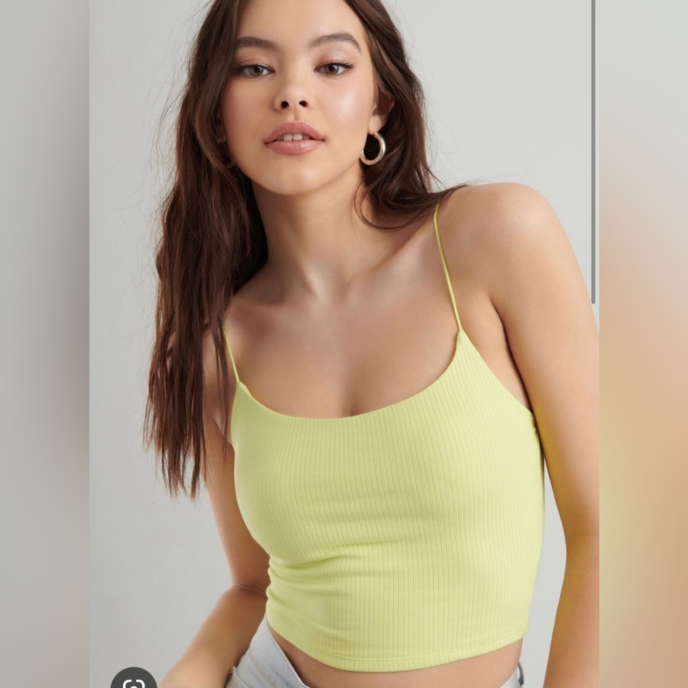 Garage ribbed bungee cami
